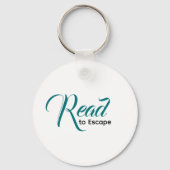 Escape to Read Keychain | Literary Gift キーホルダー (正面)