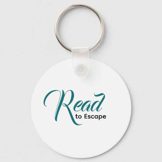 Escape to Read Keychain | Literary Gift キーホルダー (正面)