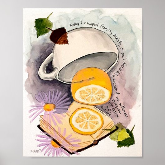 Escaped From Anxiety print ポスター (正面)