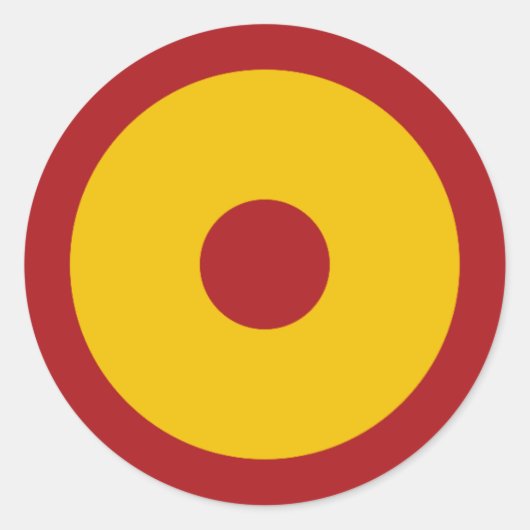 Escarapela española ラウンドシール (正面)