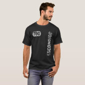 Escondido California 760エリアコードヴィンテージレトロ Tシャツ (正面フル)