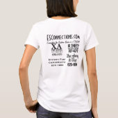 ESConnectionsのベビードールのスポンサーのティー Tシャツ (裏面)
