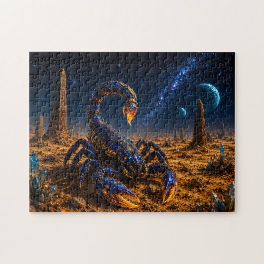 Escorpión Cósmico — Guardián del Planeta Alienígen ジグソーパズル (横)