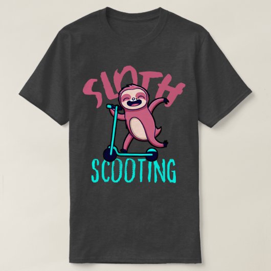 EScouterおもしろいかわいいかわいいスロッスドライビングスクーター Tシャツ (デザイン正面)