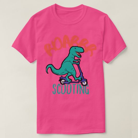 EScouter Dinoおもしろいドライビングスクーター2 Tシャツ (デザイン正面)
