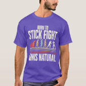 Escrima Arnis Natural Martial Arts gift Tシャツ (正面)