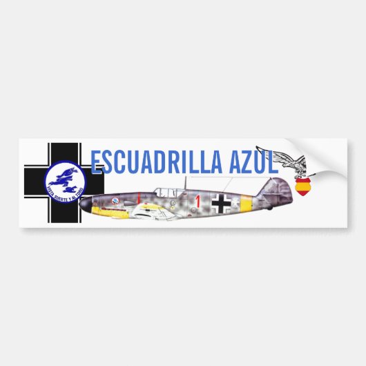 ESCUADRILLA AZUL バンパーステッカー (正面)