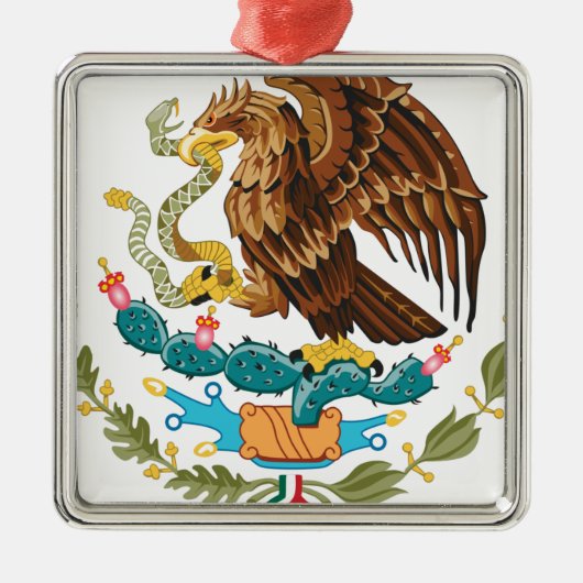 Escudo Nacional de Mexicoo - Emblema Mexicano メタルオーナメント (正面)