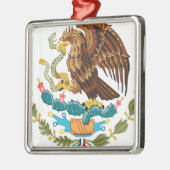 Escudo Nacional de Mexicoo - Emblema Mexicano メタルオーナメント (左)