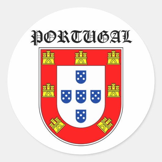 Escudo Portugal ラウンドシール (正面)