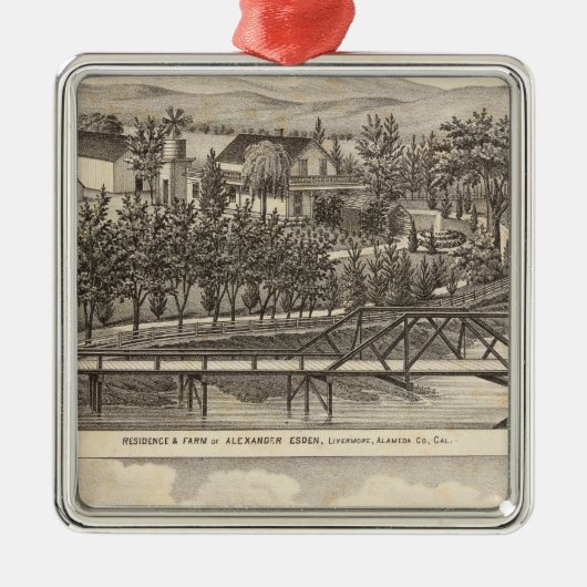 Esdenのサルビアの住宅 メタルオーナメント (正面)