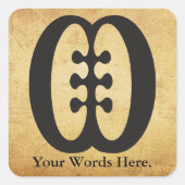 ESE NE TEKREMA |の友情および相互依存 スクエアシール (正面)