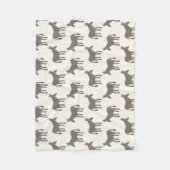 Esel Muster フリースブランケット (正面)