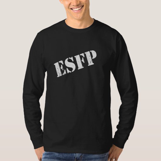 Esfpパーソナリティ型Extrovertセンシング感じのPe Tシャツ (正面)