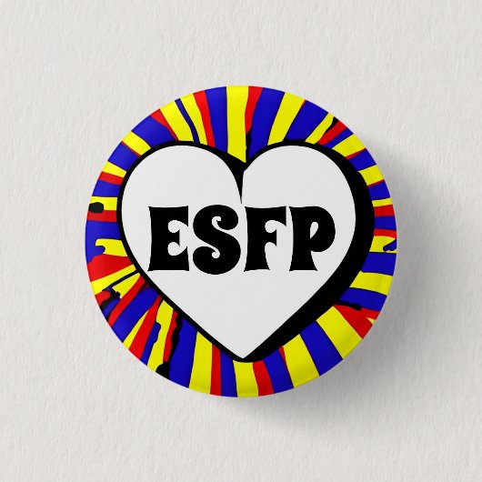 ESFP MBTI 3 Cmラウンドバッジ 缶バッジ (正面)