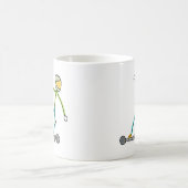Esk8 Stickman コーヒーマグカップ (中央)