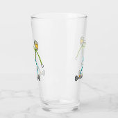 Esk8 Stickman タンブラーグラス (左)