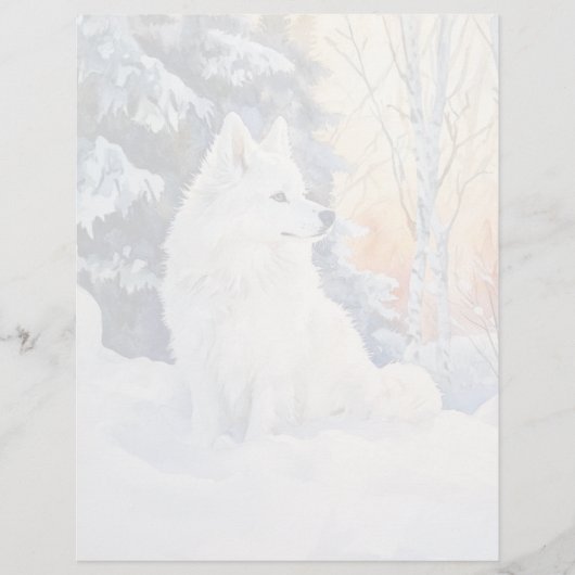 Eskie 1 - 8.5インチx 11インチひな形シート (正面)