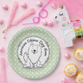 Eskie Mom – アメリカのEskimo Dog Mom Cute ペーパープレート (パーティー)