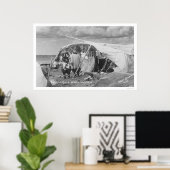 Eskimo Camp Nome, Alaska Photo 1916 ポスター (ホームオフィス)