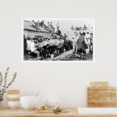 Eskimo Ceremonial Dance in Nome, Alaska 1914 ポスター (キッチン)