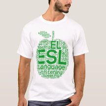 ESLの人の基本的なTシャツ