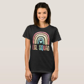 Eslスクワッド先生クルーチーム新学期英語 Tシャツ (正面フル)