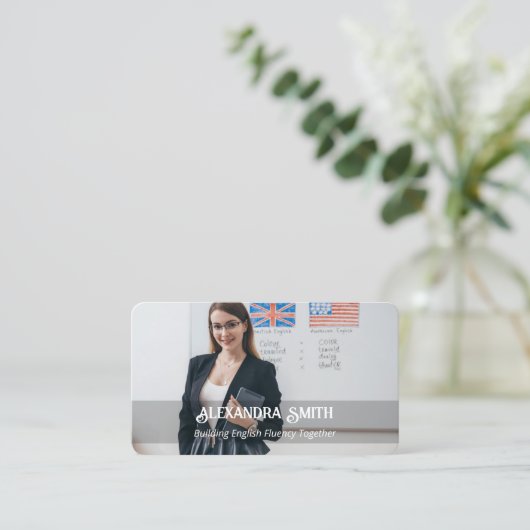 Esl先生カスタム写真 名刺 (スタンド正面)