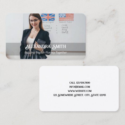 Esl先生カスタム写真 名刺 (正面/裏面)