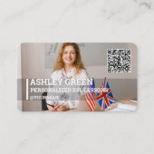 Esl先生カスタム写真QR 名刺 (正面)