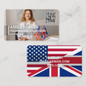 Esl先生カスタム写真QR 名刺 (正面/裏面)