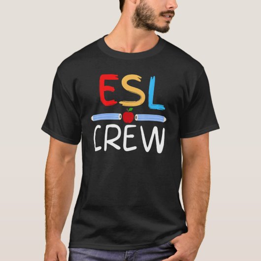 Esl先生チームのクルー授業の初日 Tシャツ (正面)