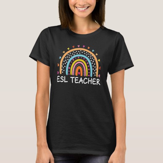 ESL先生ボホレインボー新学期アグアティ Tシャツ (正面)