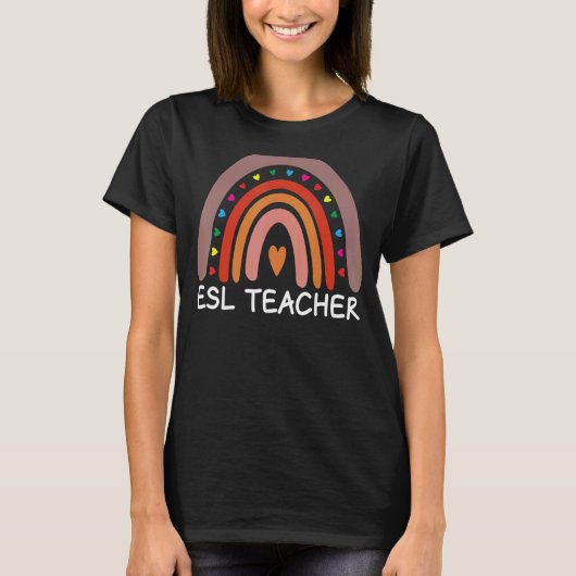 ESL先生ボホレインボー新学期アグアティ Tシャツ (正面)