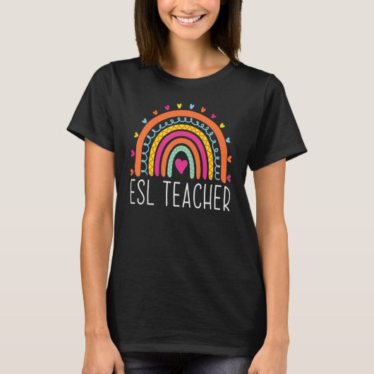 ESL先生ボホレインボー新学期アグアティ Tシャツ (正面)