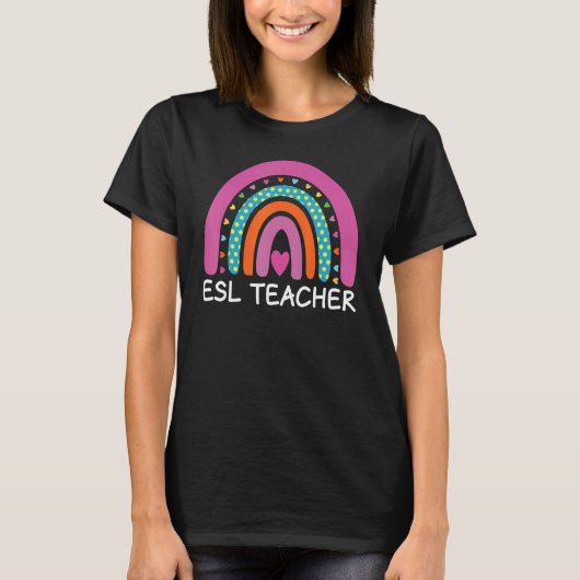 ESL先生ボホレインボー新学期アグアティ Tシャツ (正面)