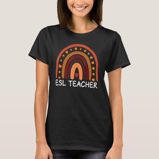 ESL先生ボホレインボー新学期アグアティ Tシャツ (正面)