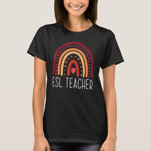 ESL先生ボホレインボー新学期アグアティ Tシャツ (正面)