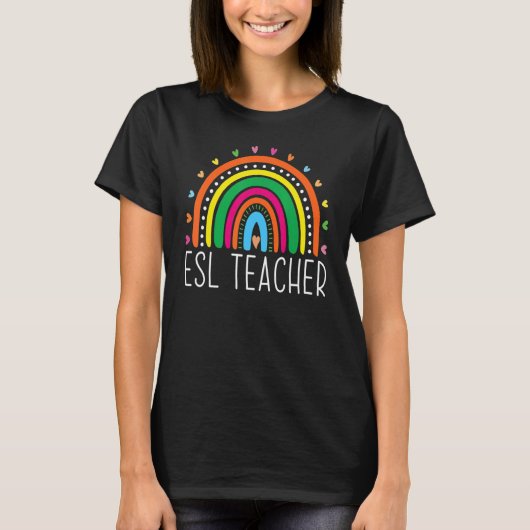 ESL先生ボホレインボー新学期アグアティ Tシャツ (正面)
