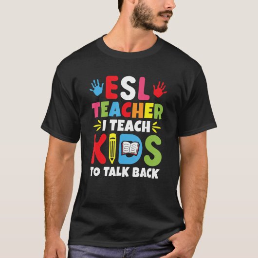 ESL先生教えIキッズトーク新学期 Tシャツ (正面)