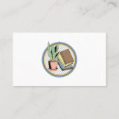 ESL先生英語インストラクターシンプルおもしろい 名刺 (裏面)