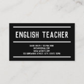 ESL先生講師 名刺 (正面)