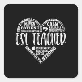 ESL先生、英語（第2言語） スクエアシール