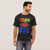 ESL教師チーム 英語第二言語指導者 Tシャツ (正面フル)
