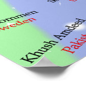 ESL明るく多文化カラフル的ポスター ポスター (角)