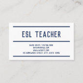 ESL英語 名刺 (正面)