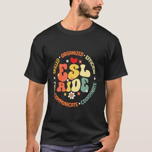 ESL Aide先生第二言語のTeacとしての英語 Tシャツ (正面)