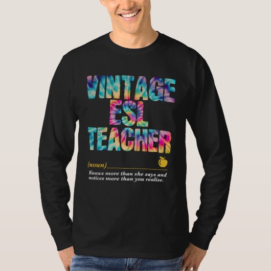 ESL Teacher Appreciation Week Back to School  1 Tシャツ (正面)