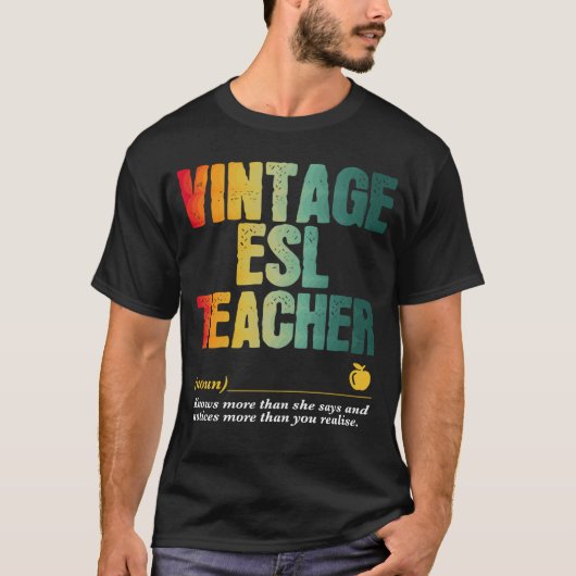 ESL Teacher Appreciation Week Back to School Tシャツ (正面)