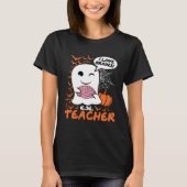 ESL Teacher Cute Ghost Halloween Teacher Tシャツ (正面)